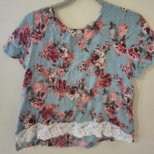 Floral Lace Crop